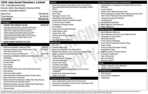 2025 Jeep Grand Cherokee L Limited