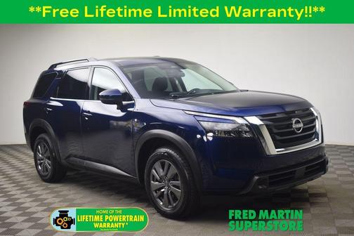 Deep Ocean Blue 2025 Nissan Pathfinder SV