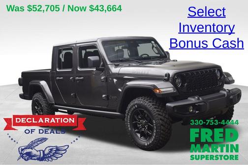 Granite Crystal Clearcoat Metallic 2026 Jeep Gladiator Sport