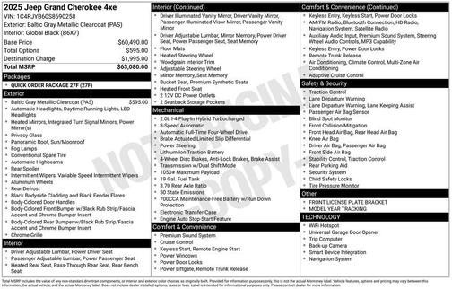 2025 Jeep Grand Cherokee 4xe Base