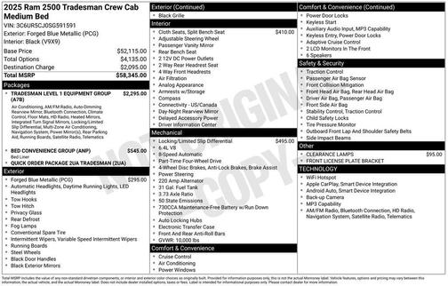 2025 RAM 2500 Tradesman