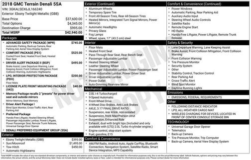 2018 GMC Terrain Denali