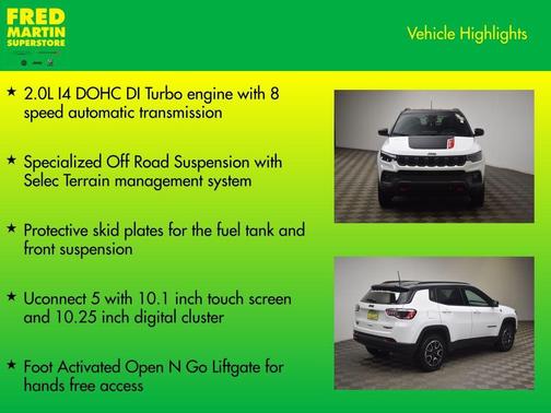 Bright White Clearcoat 2026 Jeep Compass Trailhawk