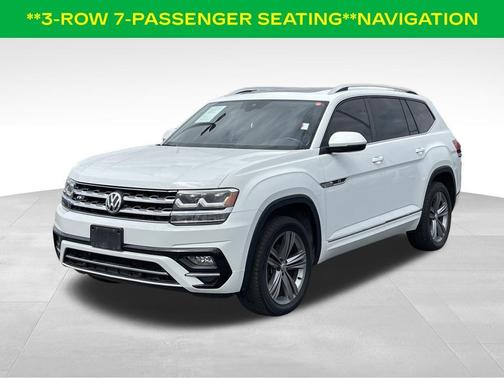 Pure White 2019 Volkswagen Atlas 3.6 V6 SEL R-Line