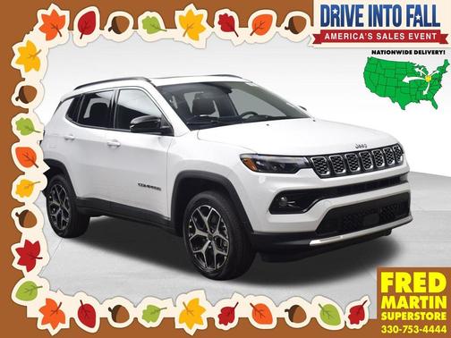 Bright White Clearcoat 2026 Jeep Compass Limited