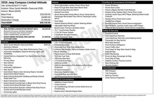 2026 Jeep Compass Limited