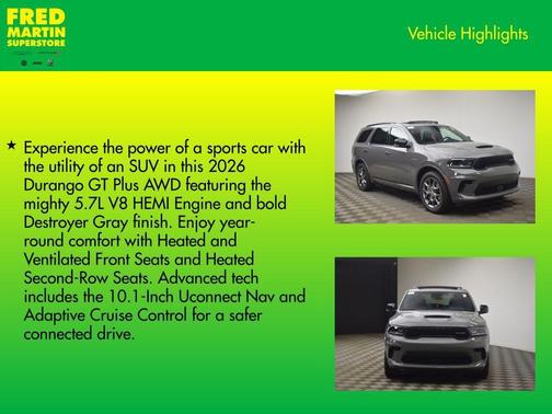 2026 Dodge Durango GT HEMI V8