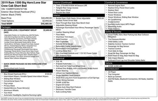 2019 RAM 1500 Big Horn