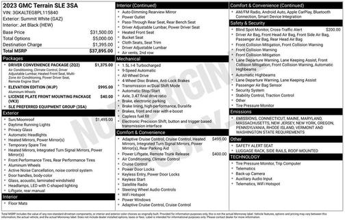 2023 GMC Terrain SLE