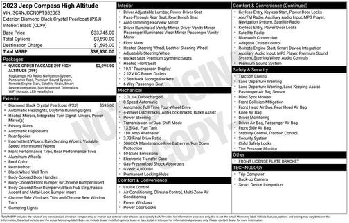 2023 Jeep Compass Altitude