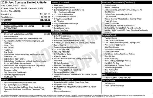 2026 Jeep Compass Limited