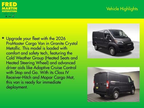 2026 RAM ProMaster 1500 Low Roof