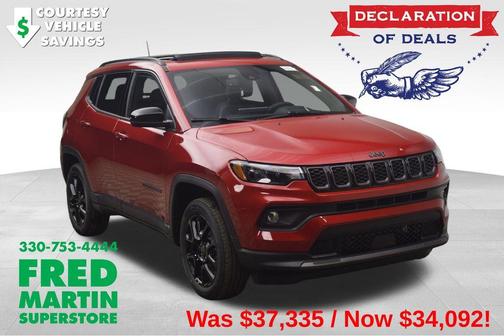 Red 2026 Jeep Compass Latitude