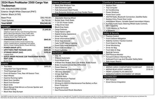 2024 RAM ProMaster 2500 High Roof