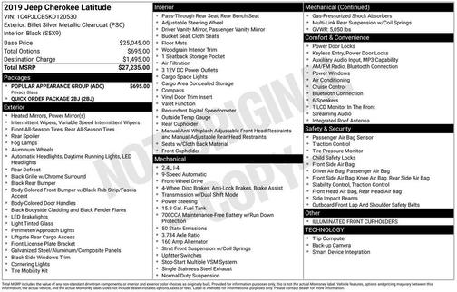 2019 Jeep Cherokee Latitude