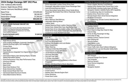 2024 Dodge Durango SRT 392