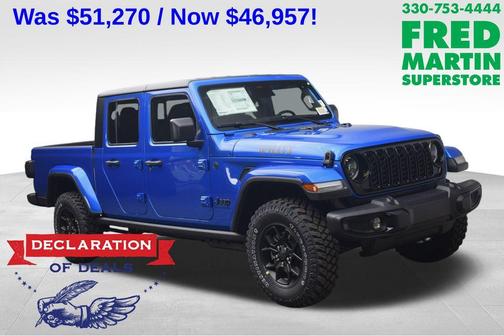 Hydro Blue Pearlcoat 2026 Jeep Gladiator Sport