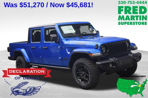 Hydro Blue Pearlcoat 2026 Jeep Gladiator Sport