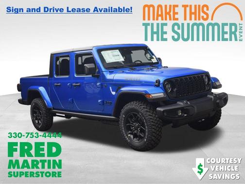 Hydro Blue Pearlcoat 2026 Jeep Gladiator Sport