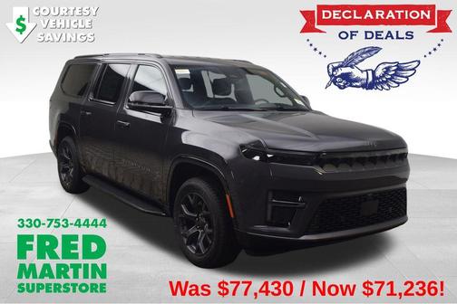 Gray 2026 Jeep Grand Wagoneer L Limited