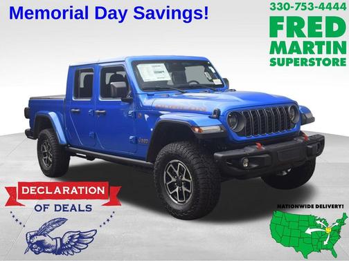 Hydro Blue Pearlcoat 2026 Jeep Gladiator Rubicon