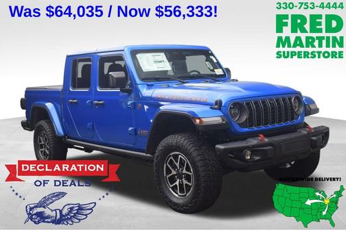Hydro Blue Pearlcoat 2026 Jeep Gladiator Rubicon