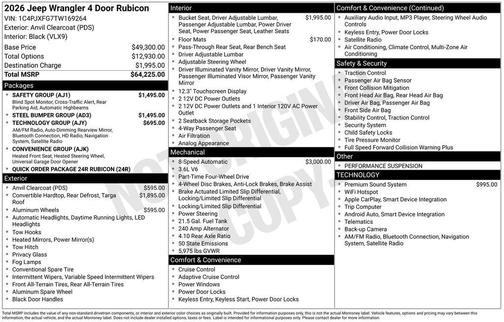 2026 Jeep Wrangler Rubicon