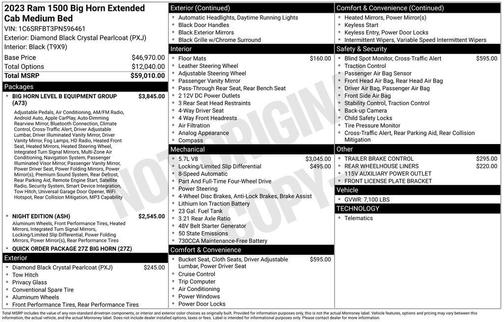 2023 RAM 1500 Big Horn