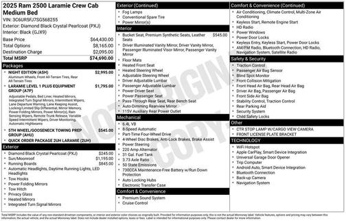 2025 RAM 2500 Laramie