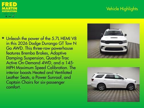 2026 Dodge Durango GT HEMI V8