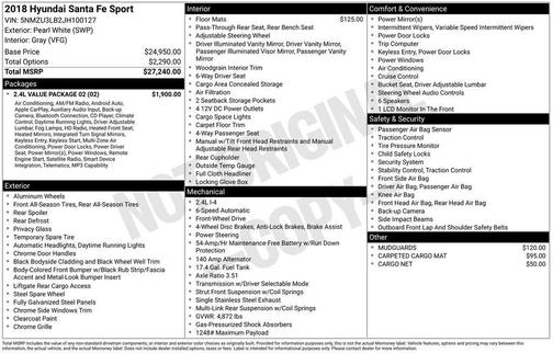 2018 Hyundai Santa Fe Sport 2.4L