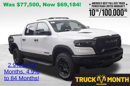 Bright White Clearcoat 2026 RAM 1500 Rebel