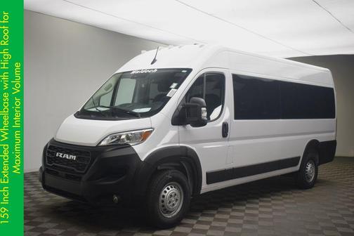 Bright White Clearcoat 2026 RAM ProMaster 3500 Window Van High Roof