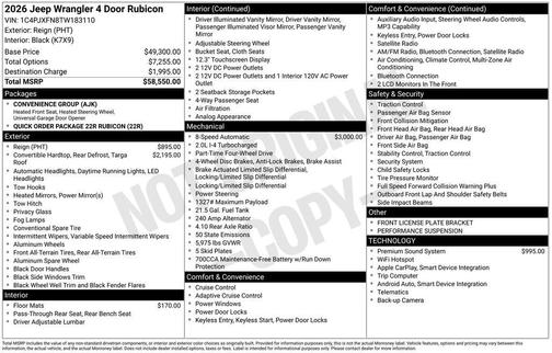 2026 Jeep Wrangler Rubicon