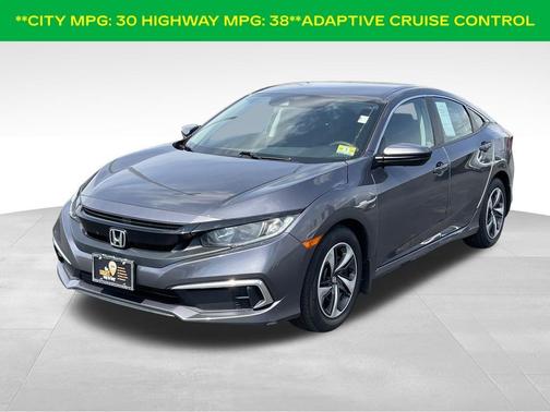 Modern Steel Metallic 2021 Honda Civic LX