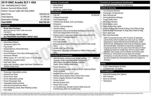 2019 GMC Acadia SLT-1