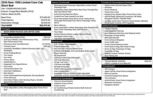 2026 RAM 1500 Limited