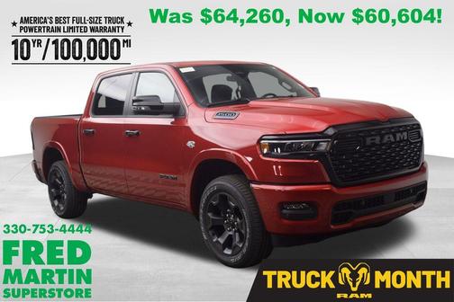 Molten Red Pearlcoat 2026 RAM 1500 Big Horn/Lone Star