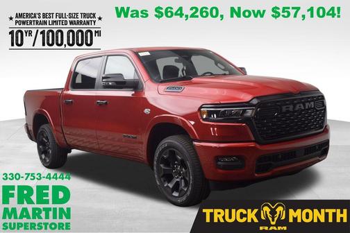 Molten Red Pearlcoat 2026 RAM 1500 Big Horn/Lone Star