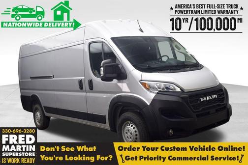 Bright Silver Clearcoat Metallic 2026 RAM ProMaster 3500 High Roof