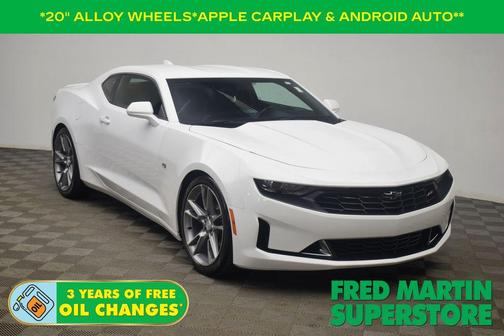Summit White 2019 Chevrolet Camaro 1LT