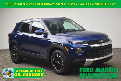 Blue Glow Metallic 2022 Chevrolet Trailblazer LT