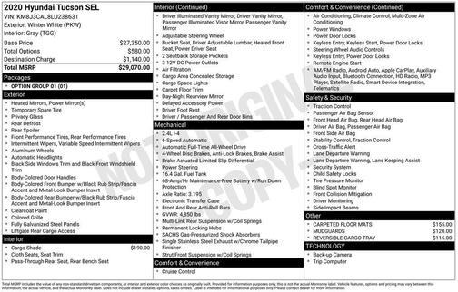 2020 Hyundai TUCSON SEL