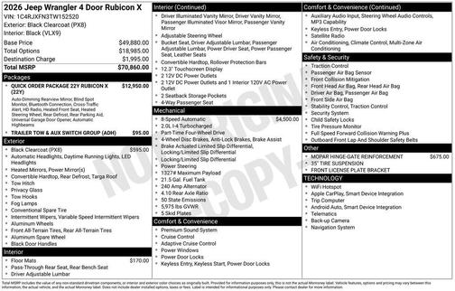 2026 Jeep Wrangler Rubicon