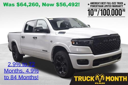 Bright White Clearcoat 2026 RAM 1500 Big Horn/Lone Star