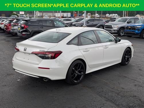 Platinum White Pearl 2025 Honda Civic Sport