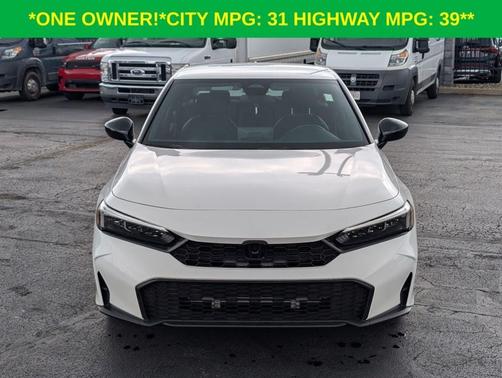 Platinum White Pearl 2025 Honda Civic Sport