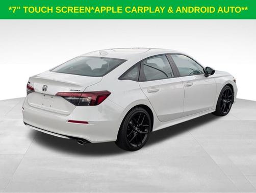 Platinum White Pearl 2025 Honda Civic Sport