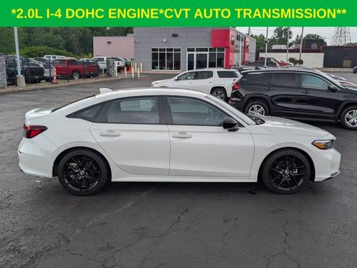 Platinum White Pearl 2025 Honda Civic Sport