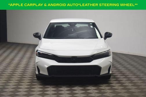 Platinum White Pearl 2025 Honda Civic Sport
